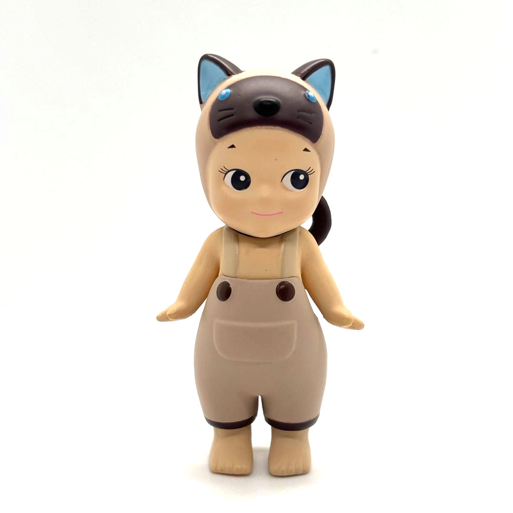 New Kewpie/Angel Collectible Mini Figure in Siamese Cat Costume, Open Blind Box